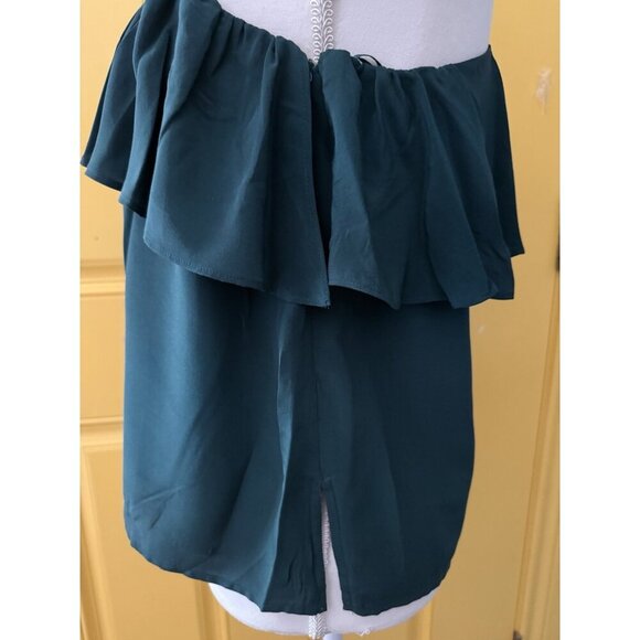 Maeve‎ Women’s Silk Blouse Lined One  Shoulder Size 6 Designer Evening Luxury - Picture 7 of 7